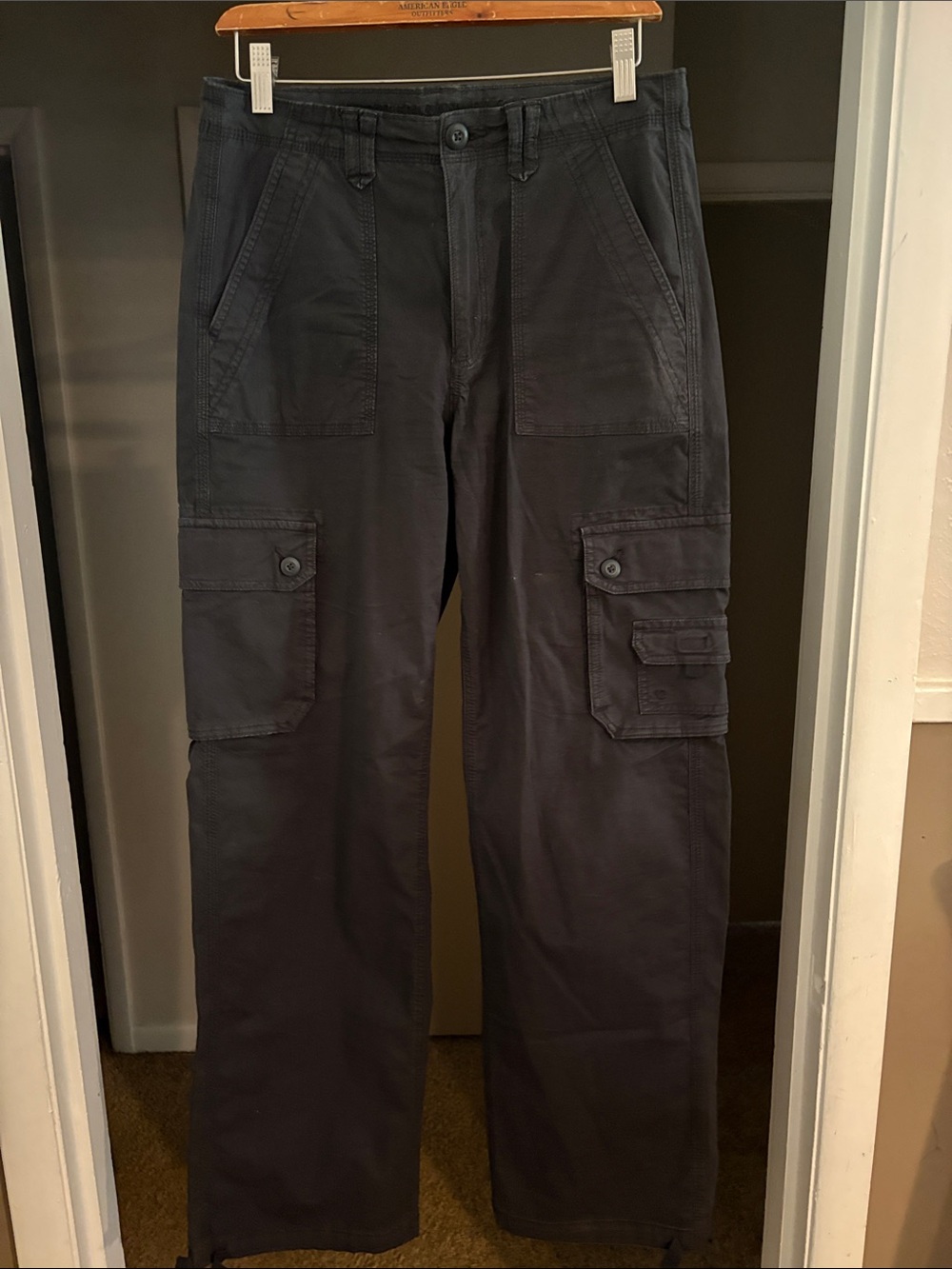 American Eagle Outfitters Black Cargo Pants